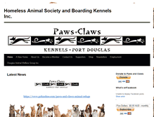 Tablet Screenshot of pawsandclaws.org.au